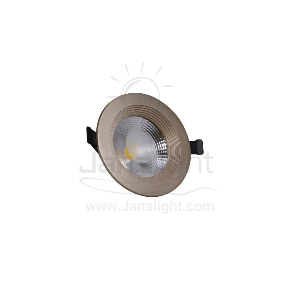 كشاف 10 وات كومبكت وورم حلق شمباني جنى لايت plastic warm compact 10 watt downlight